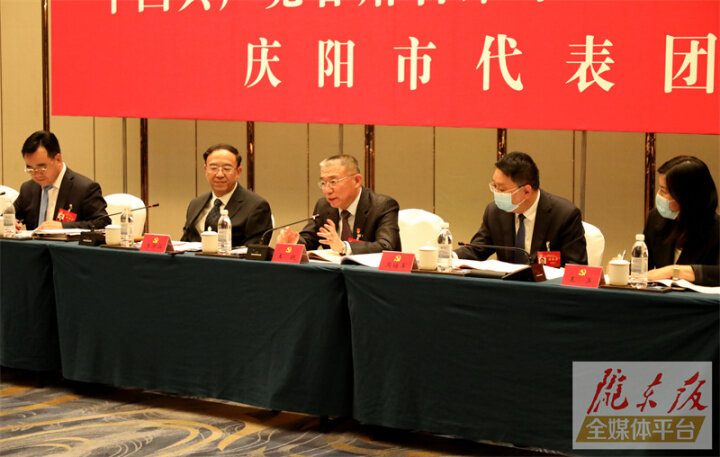 王銳在慶陽市代表團(tuán)討論省第十四次黨代會報告