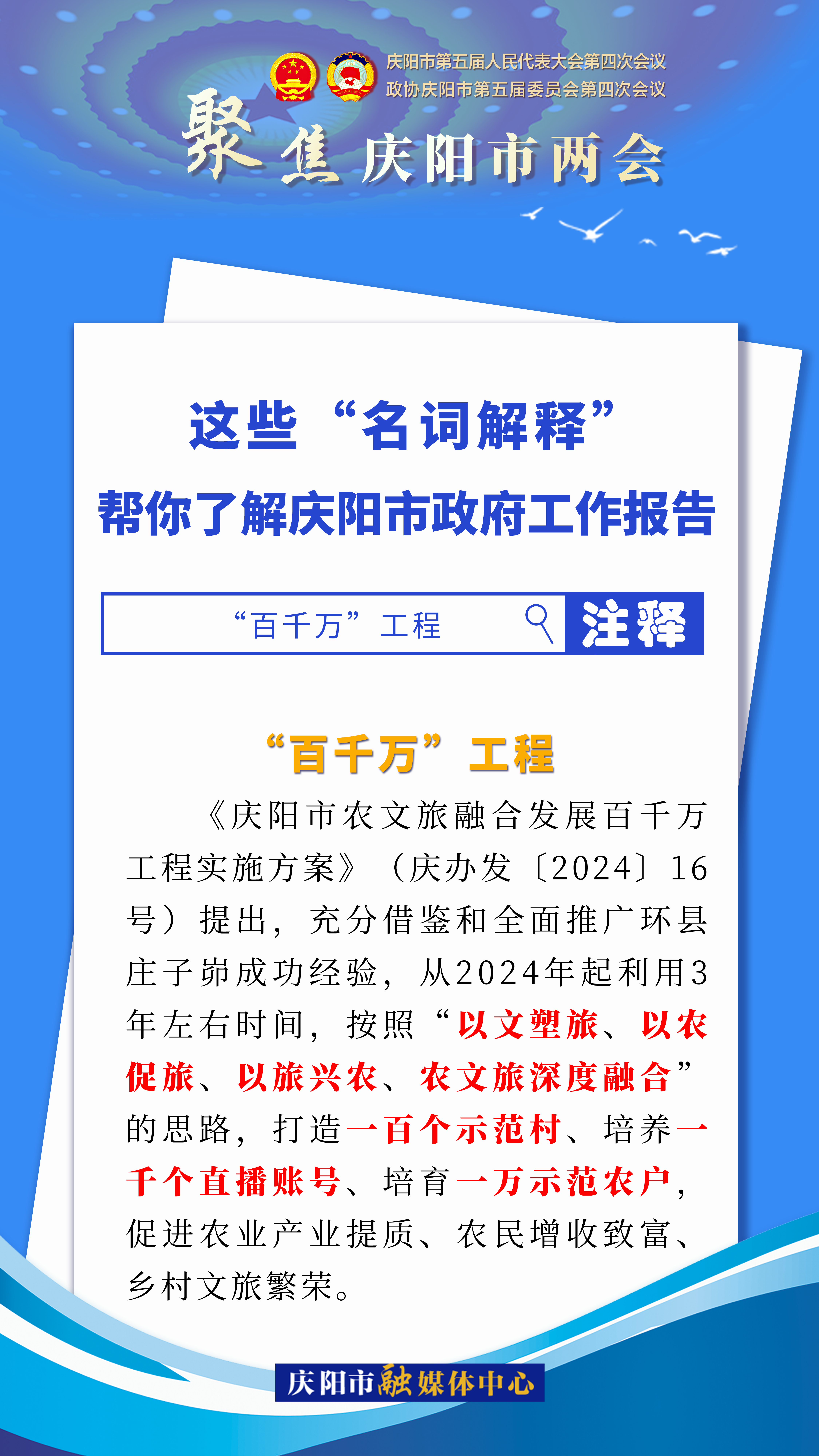 海報(bào)｜這些“名詞解釋”，幫你了解慶陽市政府工作報(bào)告（3）