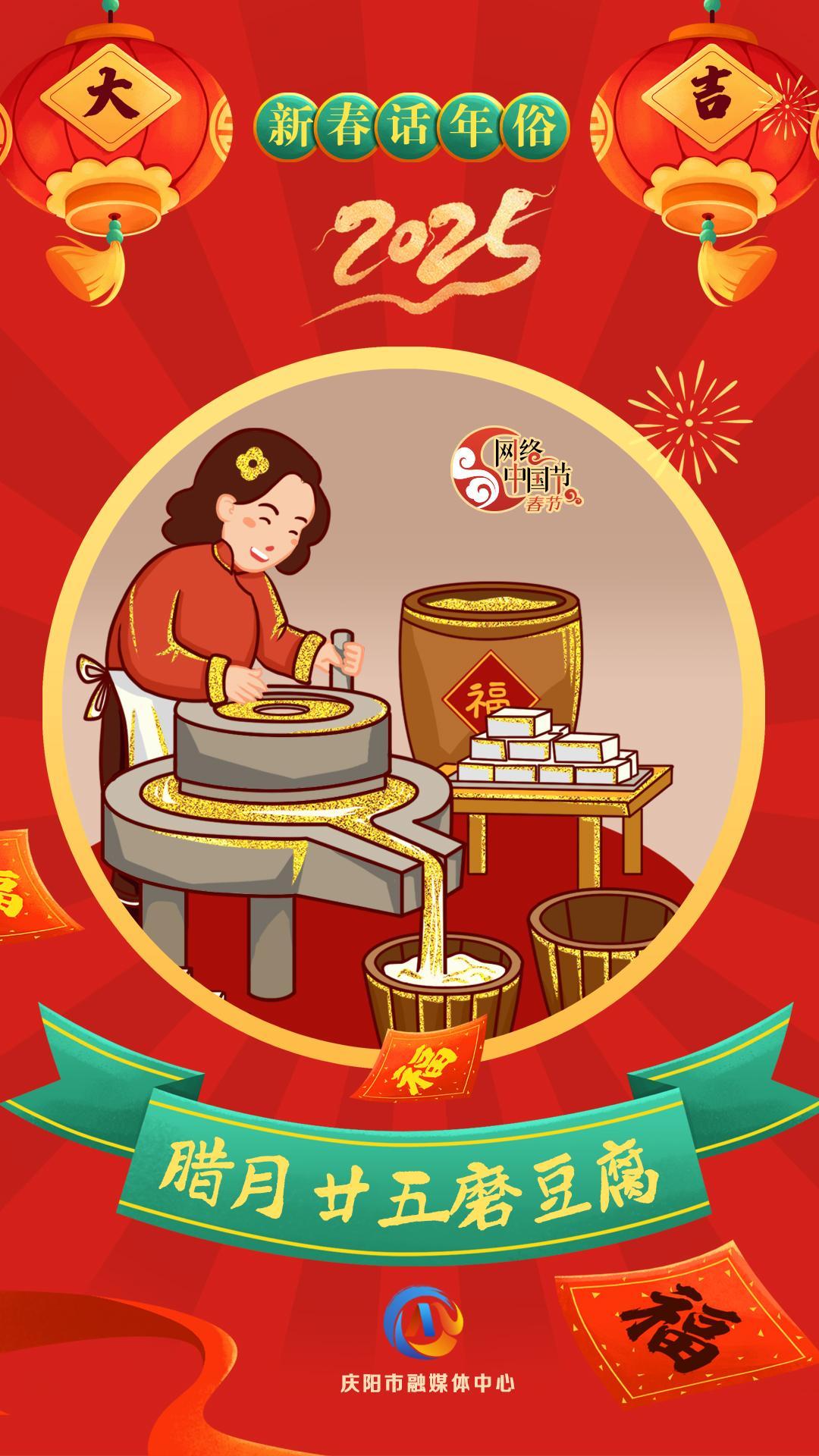 【新春話(huà)年俗】微海報(bào)丨臘月二十五磨豆腐