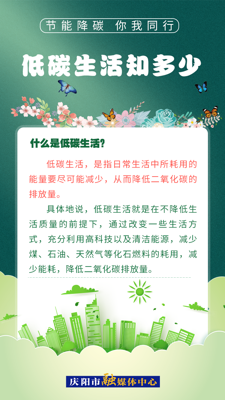 【節(jié)能降碳 你我同行】低碳生活知多少（2）：什么是低碳生活？